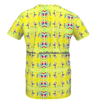 AQP444. Meisjes T-Shirt: De Gnuitjes op rollerskates.