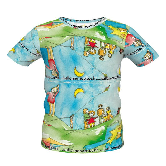 AQP417. Boys Premium T-Shirt: Een Dagje Vliegeren.