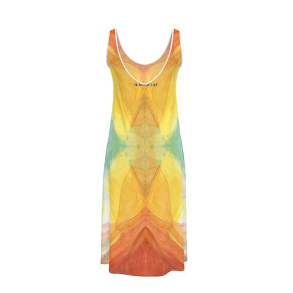 AQS1230. Slleeveless Midi Dress: Ik heb je Lief