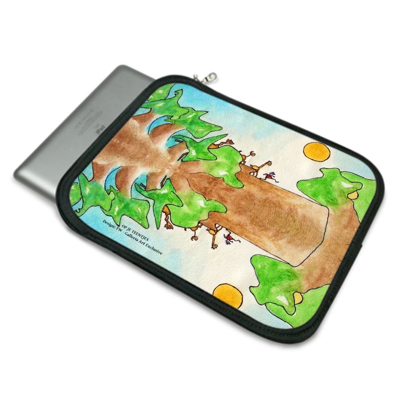 AQP578. IPad Slip Case: Op je teentjes. ID:243.