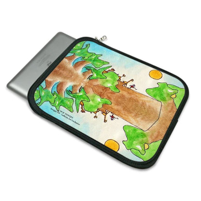 AQP578. IPad Slip Case: Op je teentjes. ID:243.