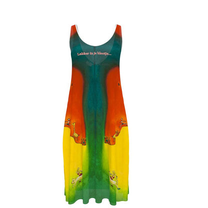 OK292. Sleeveless Midi Dress: Lekker in je blootje