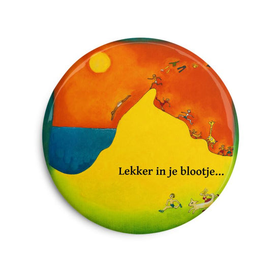 OK292. Foto Magneet: Lekker in je blootje.