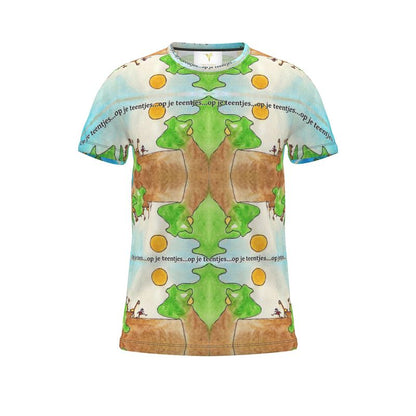AQP578.Gepersonaliseerd T-shirt Op Maat: Op je teentjes.