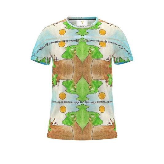 AQP578.Gepersonaliseerd T-shirt Op Maat: Op je teentjes.