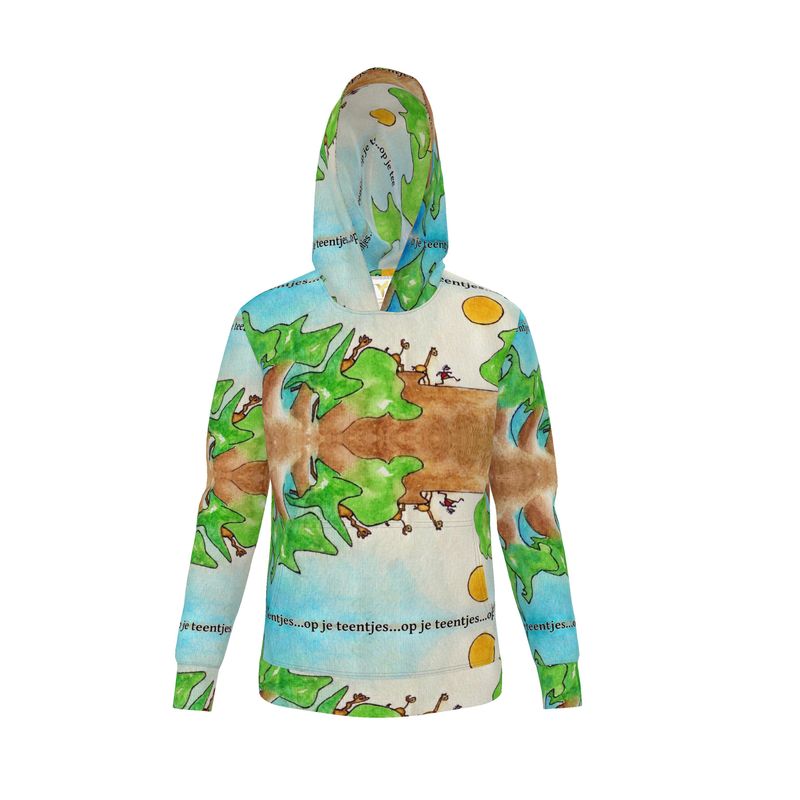 AQP578. Hoodie. Trui met capuchon: Op je teentjes.
