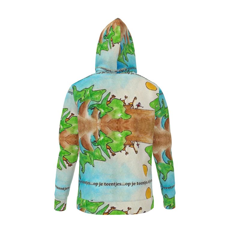 AQP578. Hoodie. Trui met capuchon: Op je teentjes.