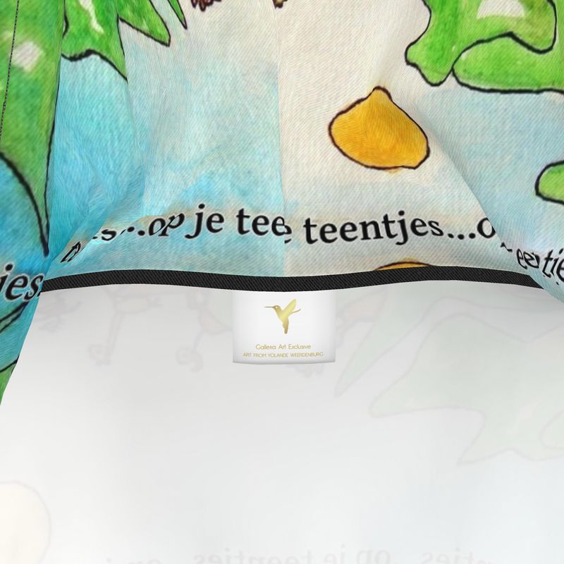 AQP578. Hoodie Jurk: Op je teentjes.