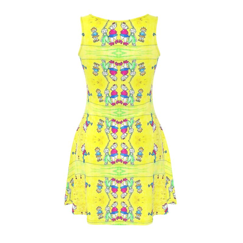 AQP444. Skater Dress: De Gnuitjes op rollerskates.