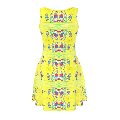 AQP444. Skater Dress: De Gnuitjes op rollerskates.