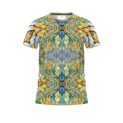 AQ330. Cut and Sew All Over Print T-Shirt: Waar de Vogel Vloog...