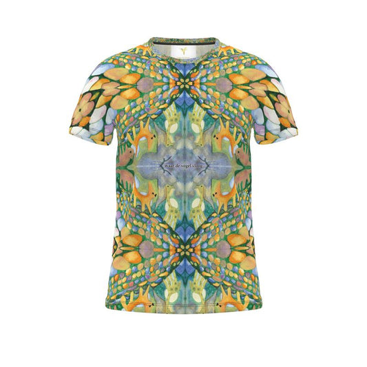 AQ330. Cut and Sew All Over Print T-Shirt: Waar de Vogel Vloog...