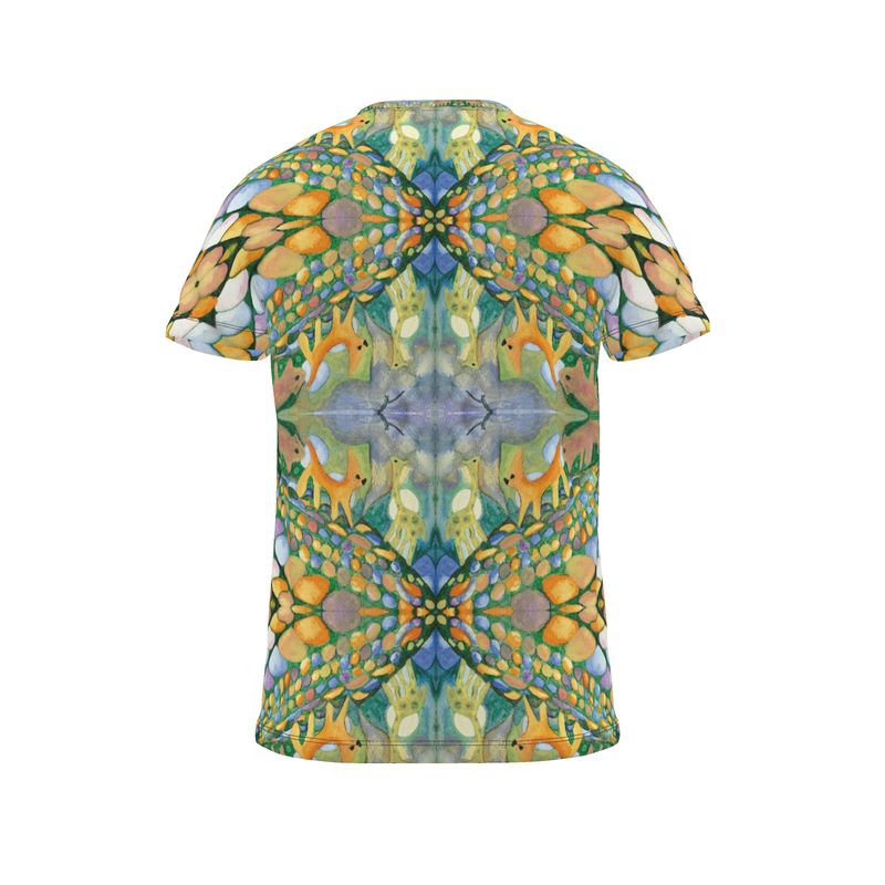 AQ330. Cut and Sew All Over Print T-Shirt: Waar de Vogel Vloog...