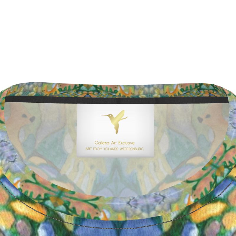AQ330. Cut and Sew All Over Print T-Shirt: Waar de Vogel Vloog...