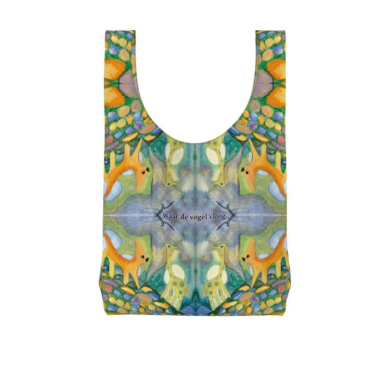 AQ330. Parachute Shopping Bag.: Waar de Vogel Vloog..