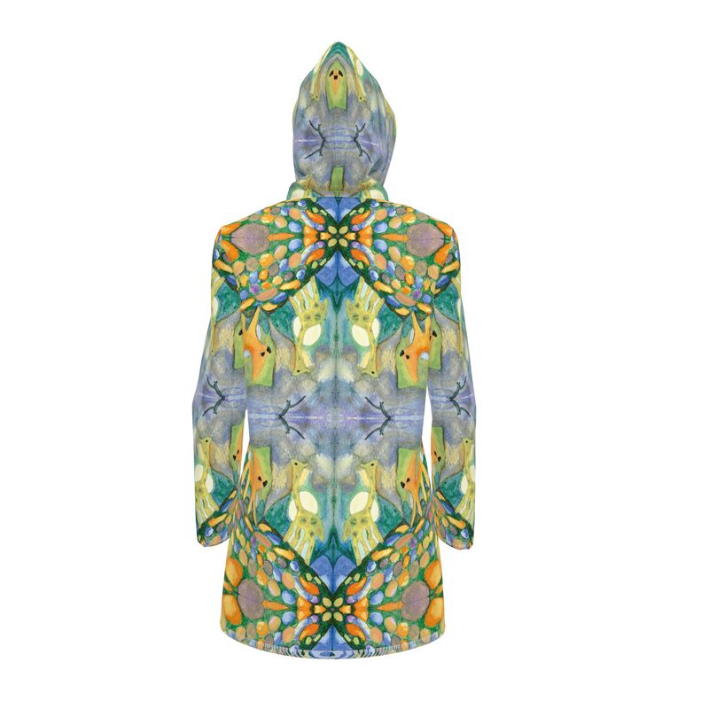 AQ330. Womens Hooded Rain Mac: Waar de Vogel Vloog...