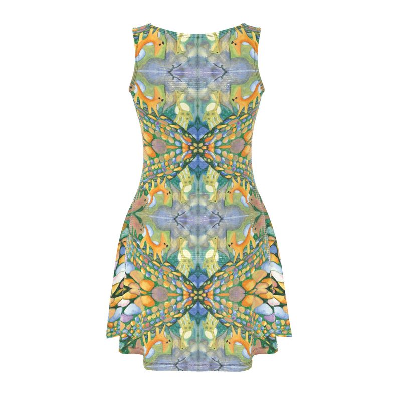 AQ330. Skater Dress: Waar de vogel Vloog...