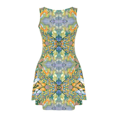 AQ330. Skater Dress: Waar de vogel Vloog...