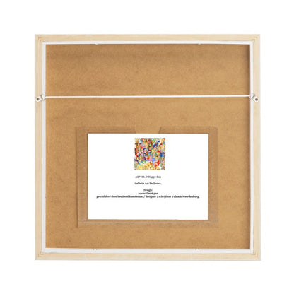 AQP443. Framed Silk Scarf: O, Happy Day.