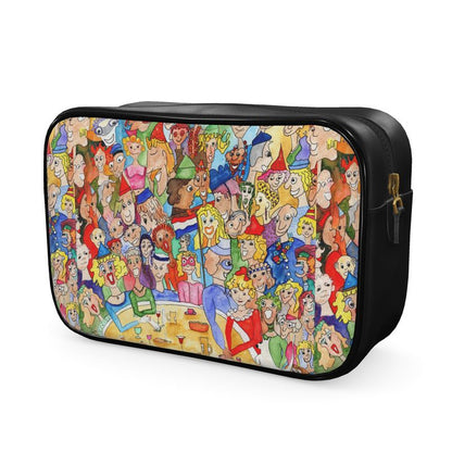 AQP443. Leather: Mens washbag. Heren toilettas: O, Happy Day.