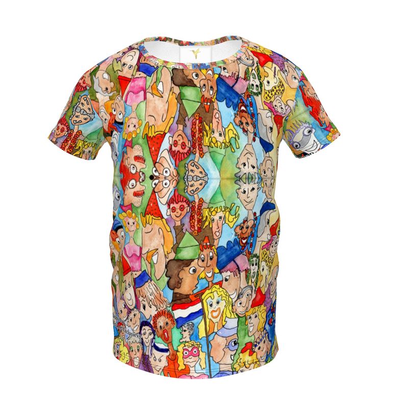 AQP443. Girls Premium T-Shirt: O, Happy Days.