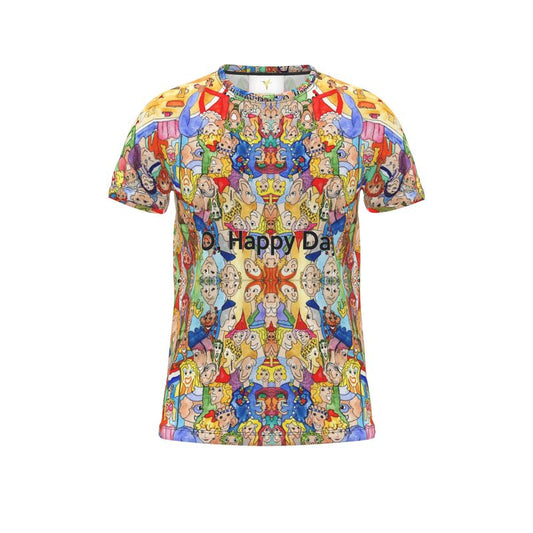 AQP443. Gepersonaliseerd T-shirt Op Maat: O, Happy Day.