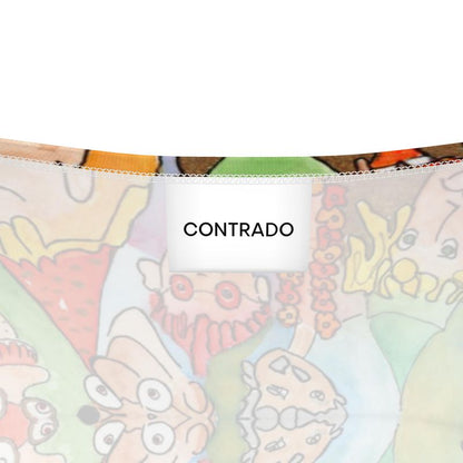 AQP443. Dames Crop Top: O, Happy Day.