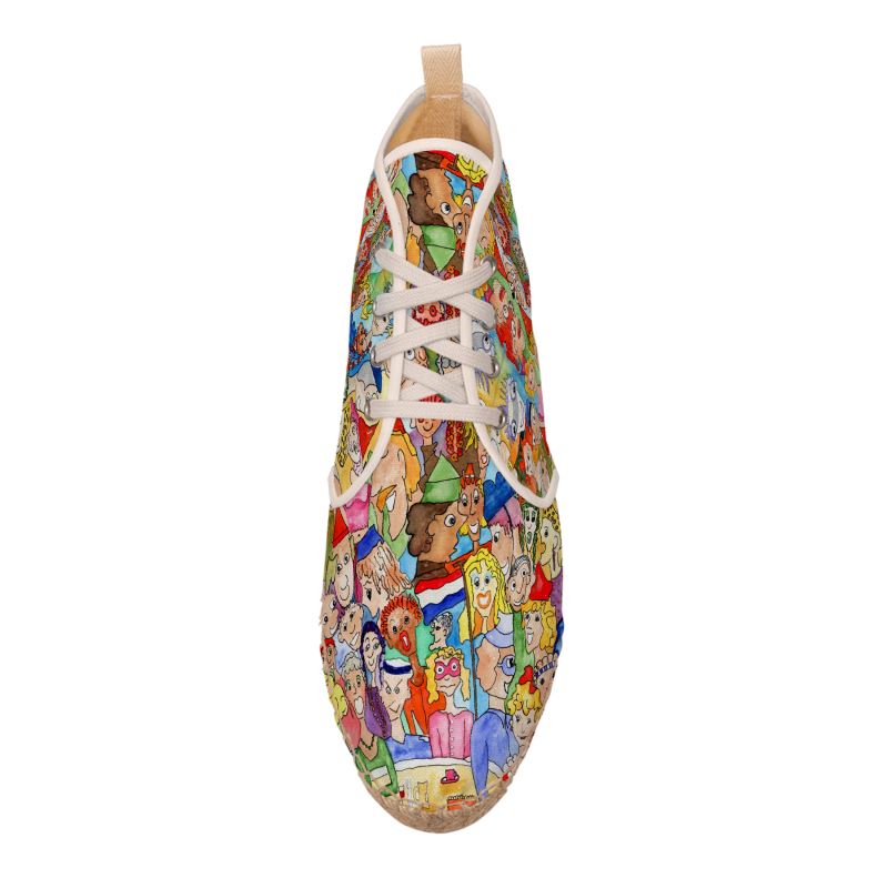 AQP443. Hoge Espadrilles: O, Happy Day.