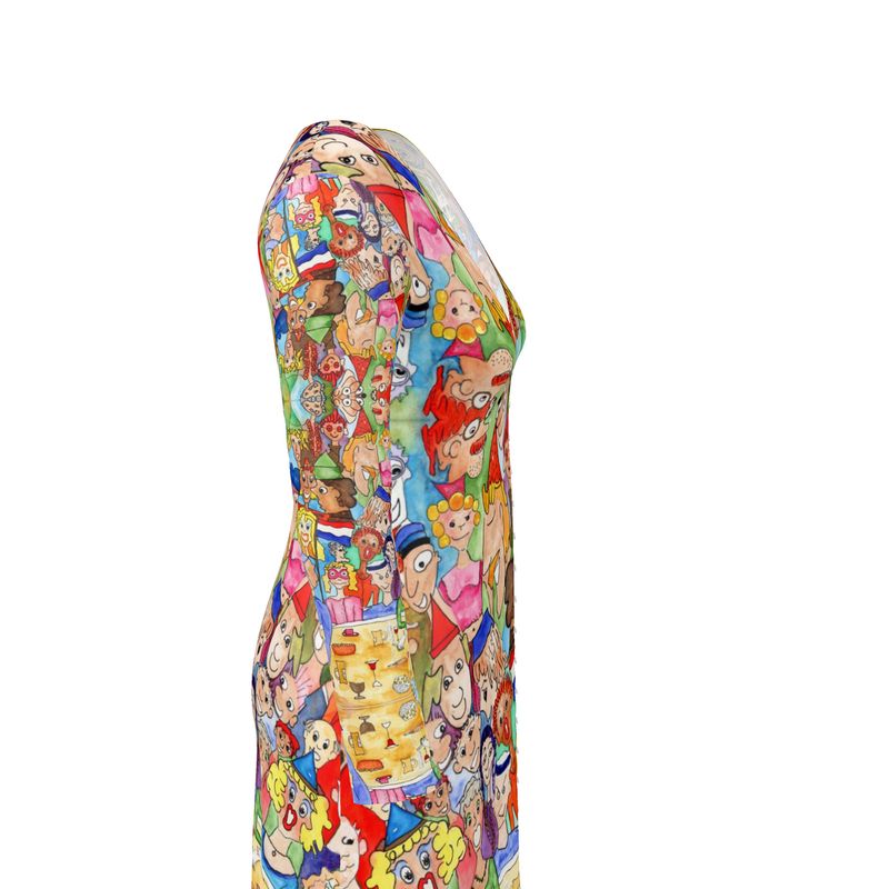 AQP443. Damesvest/Ladies Cardigan Long: O, Happy Day.