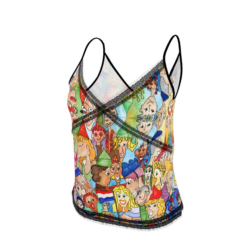 AQP443. Spaghetti Top/Cami: O, Happy Day.