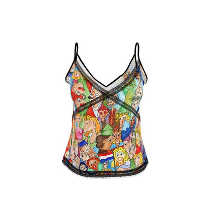 AQP443. Spaghetti Top/Cami: O, Happy Day.