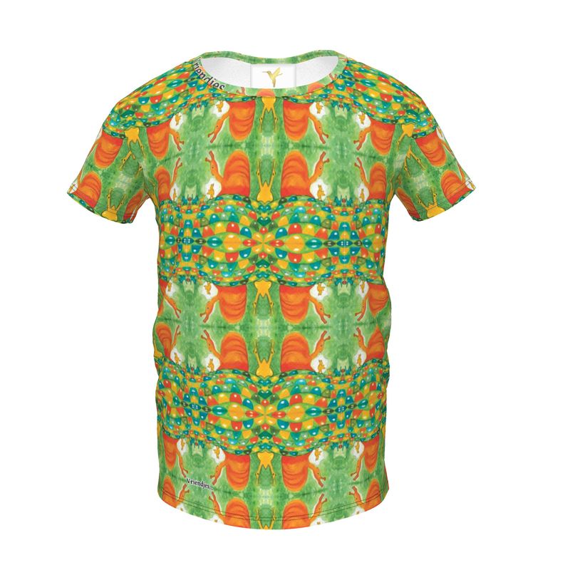 AQP536. Girls Premium T-Shirt: Vriendjes worden.