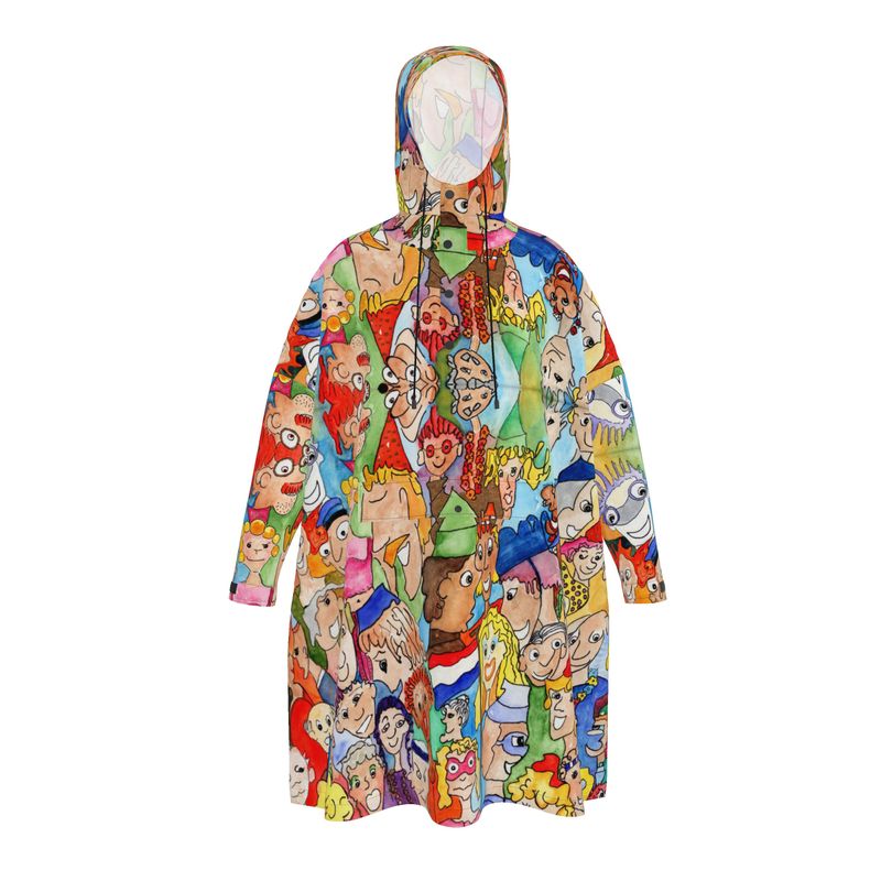 AQP443. Pullover Rain Poncho: O, Happy Day.