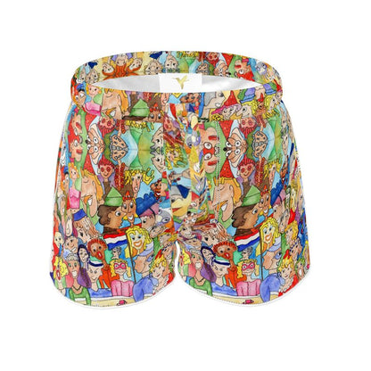 AQP443. Dames Luxe Pyjamashort: O, Happy Day.