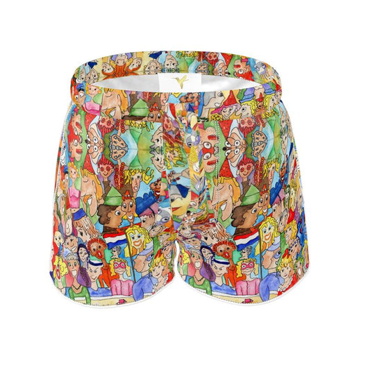 AQP443. Dames Luxe Pyjamashort: O, Happy Day.
