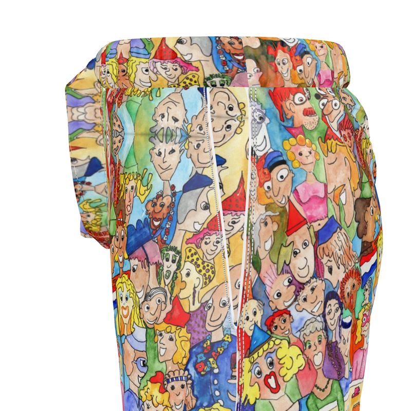 AQP443. Dames Luxe Pyjamashort: O, Happy Day.