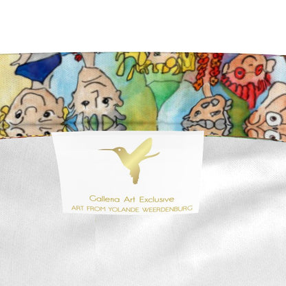 AQP443. Dames Luxe Pyjamashort: O, Happy Day.