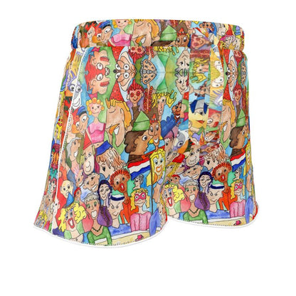 AQP443. Dames Luxe Pyjamashort: O, Happy Day.