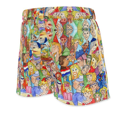 AQP443. Dames Luxe Pyjamashort: O, Happy Day.