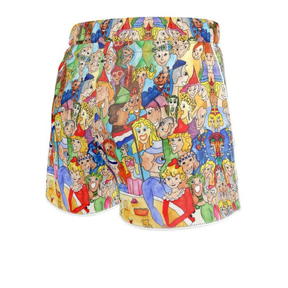 AQP443. Dames Luxe Pyjamashort: O, Happy Day.