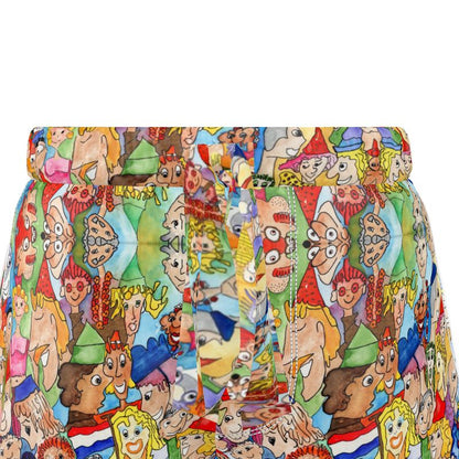 AQP443. Dames Luxe Pyjamashort: O, Happy Day.