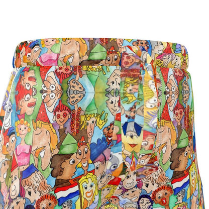 AQP443. Dames Luxe Pyjamashort: O, Happy Day.