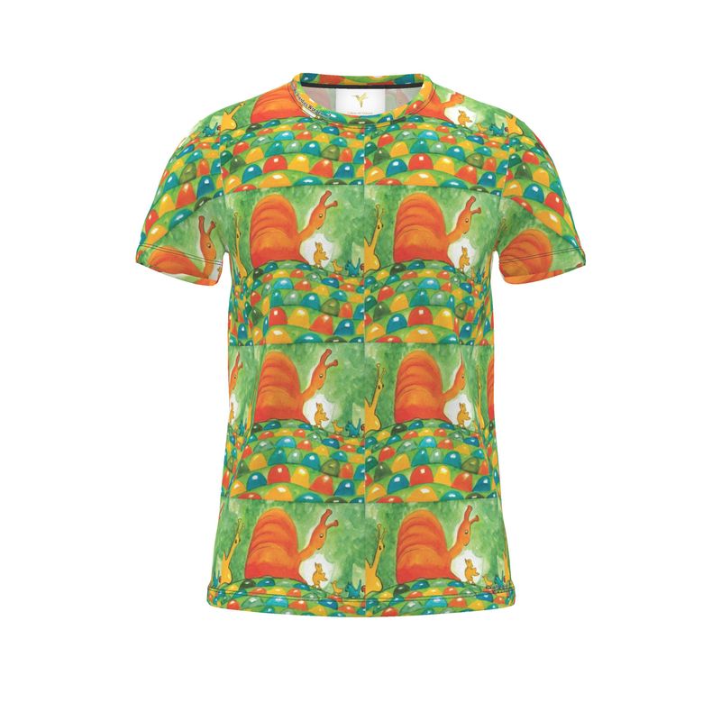 AQP536. Cut and Sew All Over T-Shirt: Zullen We Vriendjes Worden...?