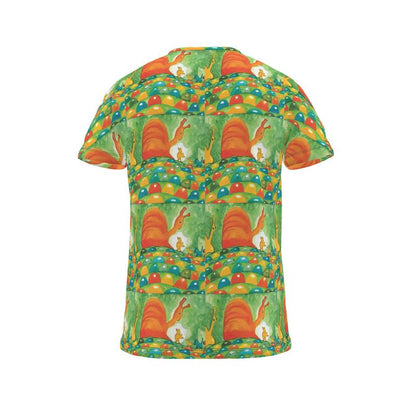 AQP536. Cut and Sew All Over T-Shirt: Zullen We Vriendjes Worden...?