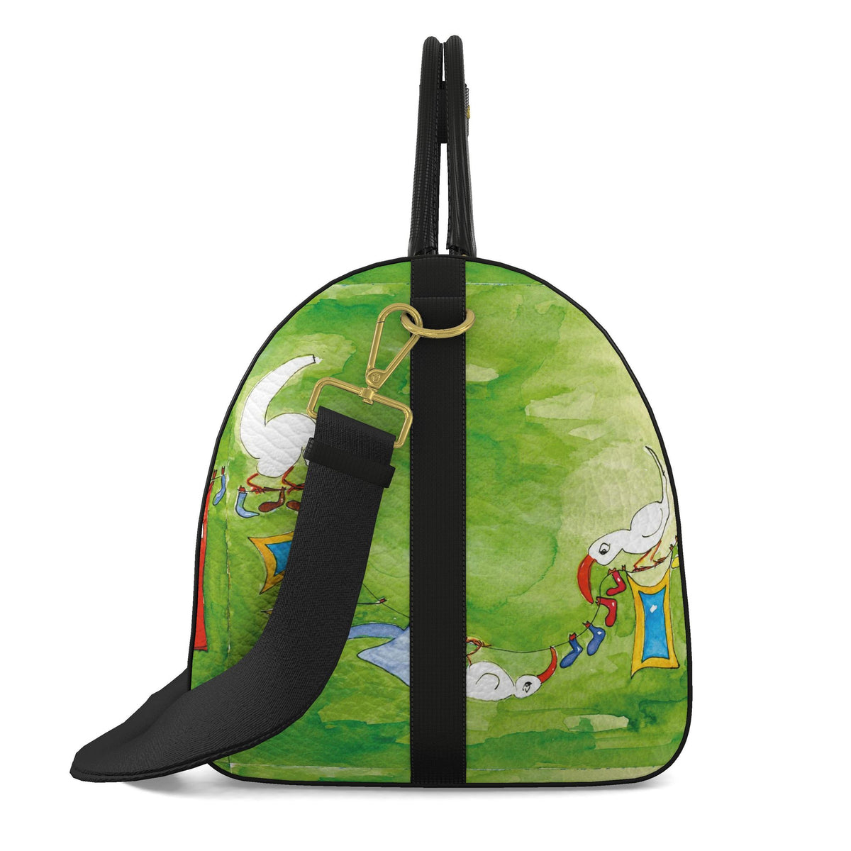 AQP412. Wasdag Design Duffle bag van 100 % Nappaleer.