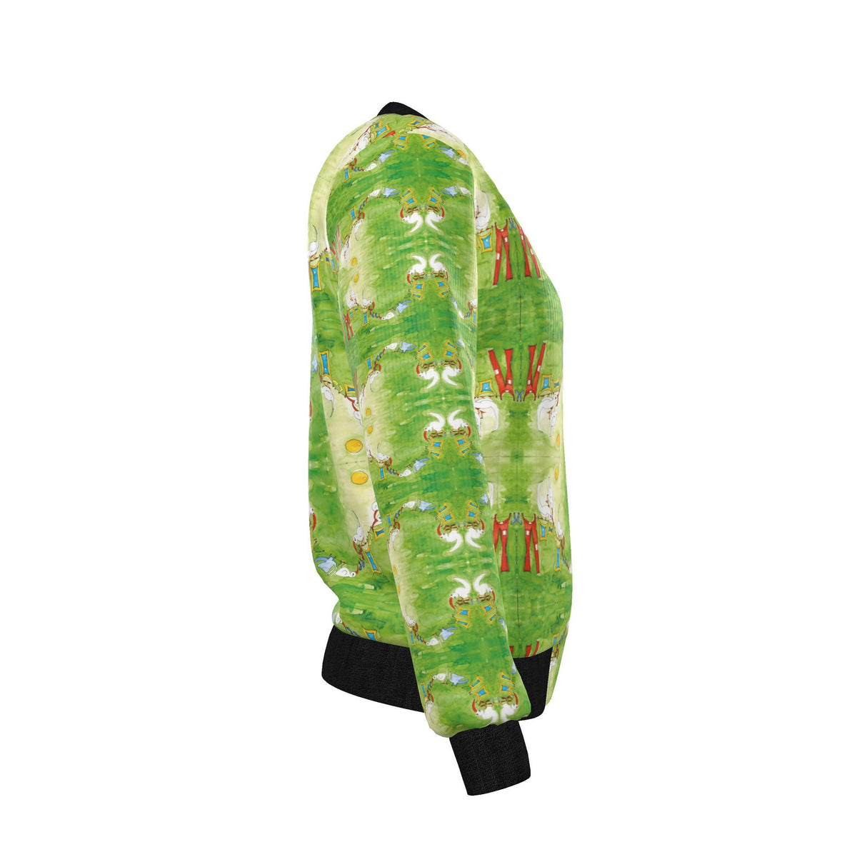 AQP412. WASDAG. Women's Reversible Silk Bomber Jacket