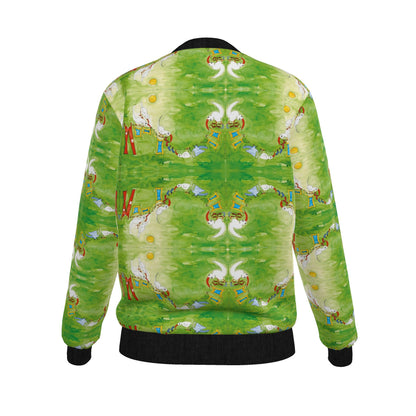 AQP412. WASDAG. Women's Reversible Silk Bomber Jacket