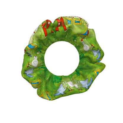 AQP412. WASDAG. 100 % Habotai Moerbei Zijden Scrunchies 3-Pack