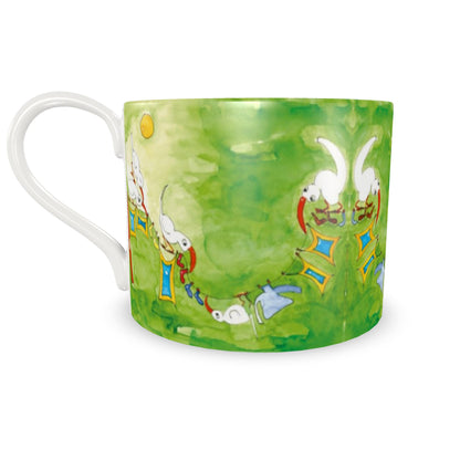 AQP412.2. Koffiekop met Schotel. Design Wasdag Bone China Porselein