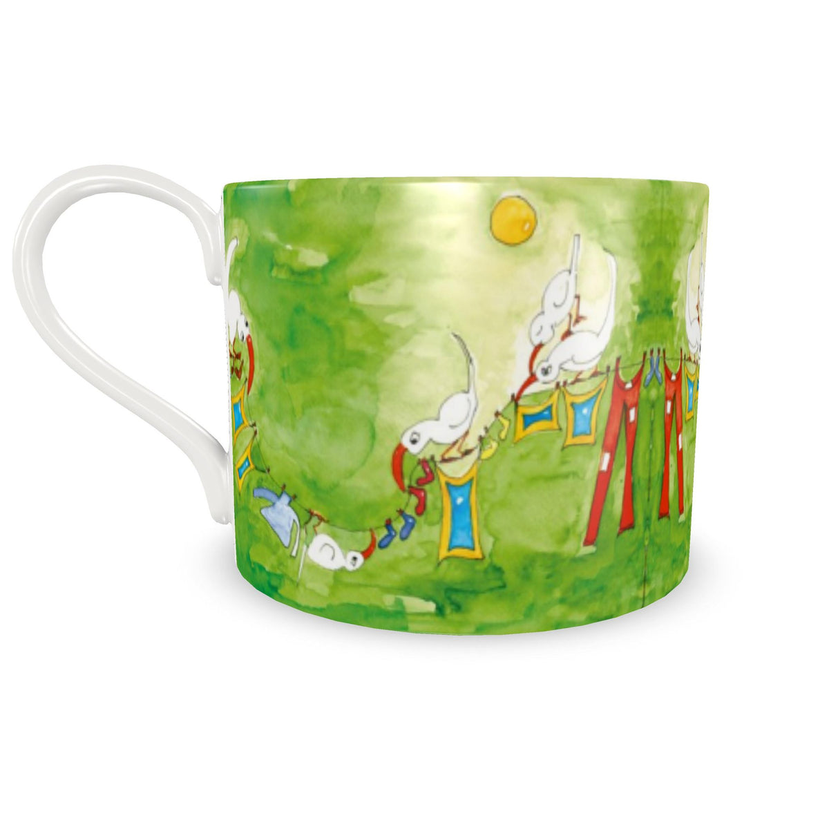 AQP412. WASDAG. DEsign koffiekop met schotel van hoogwaardig porselein